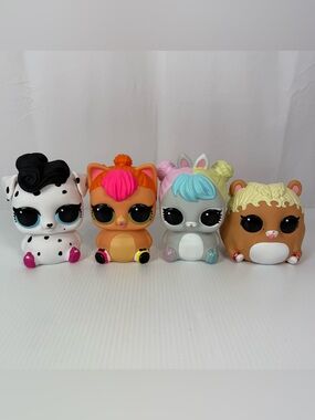 LOL Surprise Biggie Pets Dollmation Neon Kitty Hop Hop MC Hammy Piggy Coin Bank